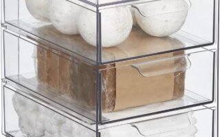 mdesign under sink organizer expandable shelf installed in kitchen cabinet