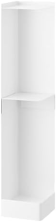 yamazaki tower toilet paper stocker adjustable magnetic shelf holding rolled towels
