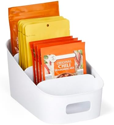 youcopia shelfbin snack organizer filled with granola bars and pouches in a pantry cabinet
===ALT2===
youcopia shelfbin snack organizer filled with granola bars and pouches in a pantry cabinet