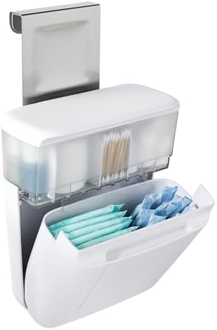 youcopia cabinet door organizer top bin open showing toiletries storage
===ALT1===
youcopia cabinet door organizer mounted on bathroom cabinet with adjustable compartments
===ALT2===
youcopia cabinet door organizer top bin open showing toiletries storage