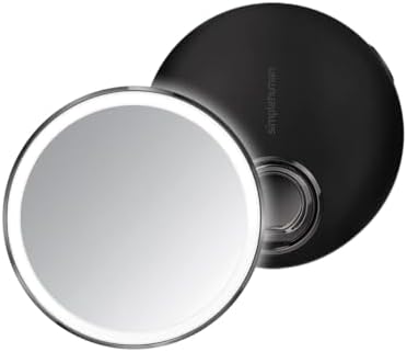 close-up of the simplehuman sensor mirror touch-control brightness dial
