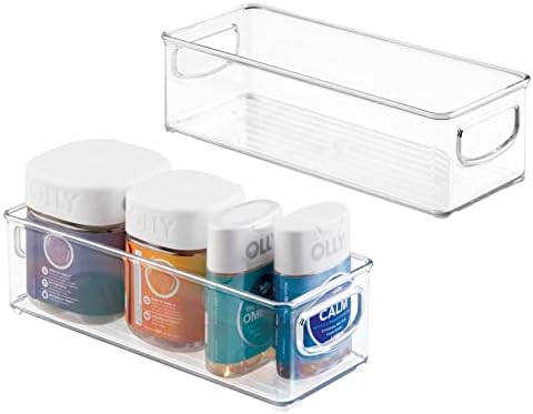 mdesign fabric storage bin lid sagging under folded sweaters