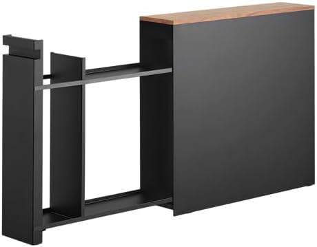 yamazaki bathroom cabinet drawer pulled open showing toilet paper storage